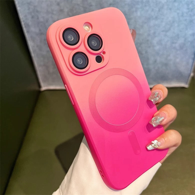 Gradient Two-color Liquid Magnetic Phone Case Switch2Console
