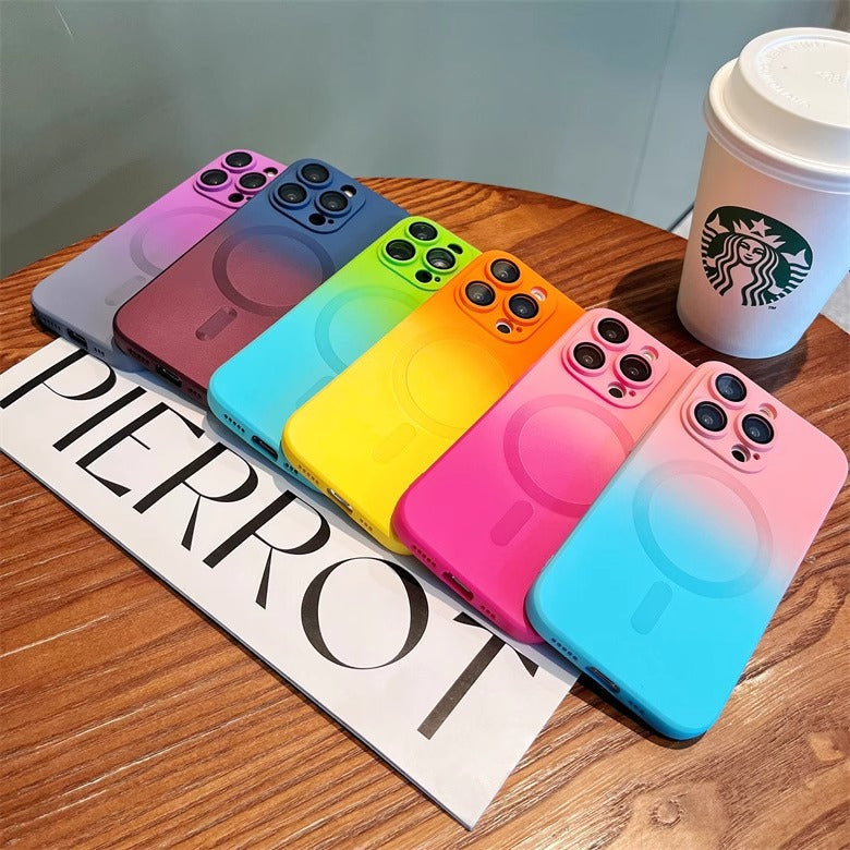 Gradient Two-color Liquid Magnetic Phone Case Switch2Console