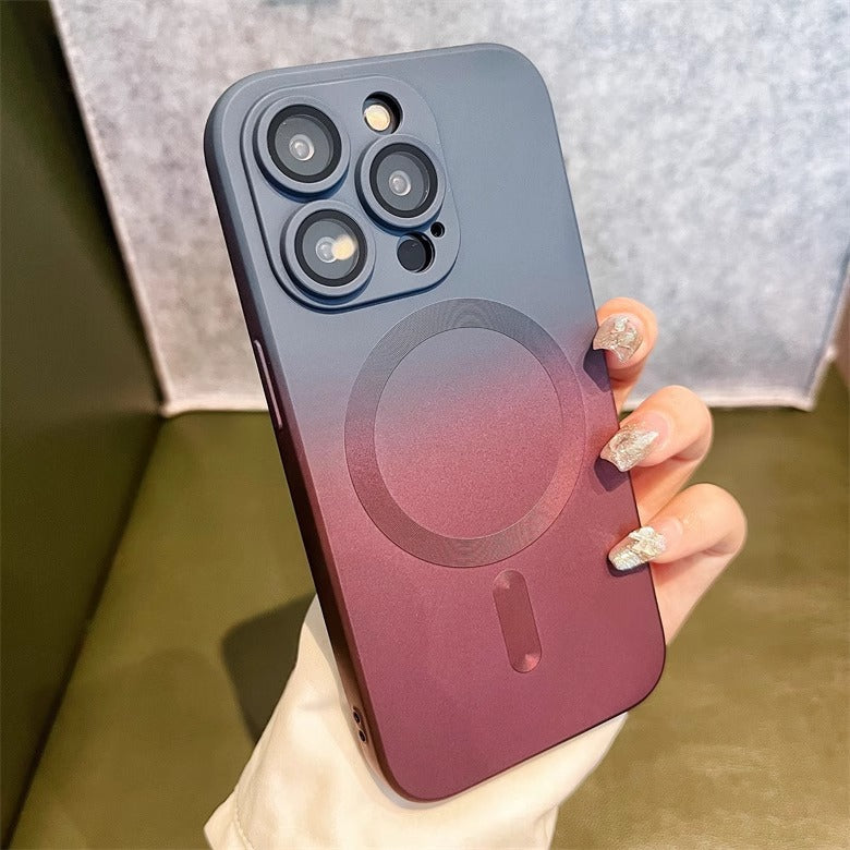 Gradient Two-color Liquid Magnetic Phone Case Switch2Console