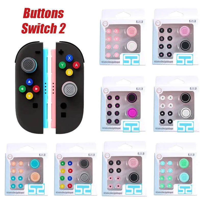 Switch 2 : Personnalisations Boutons& capuchons de joystick Joy-Con Switch2Console